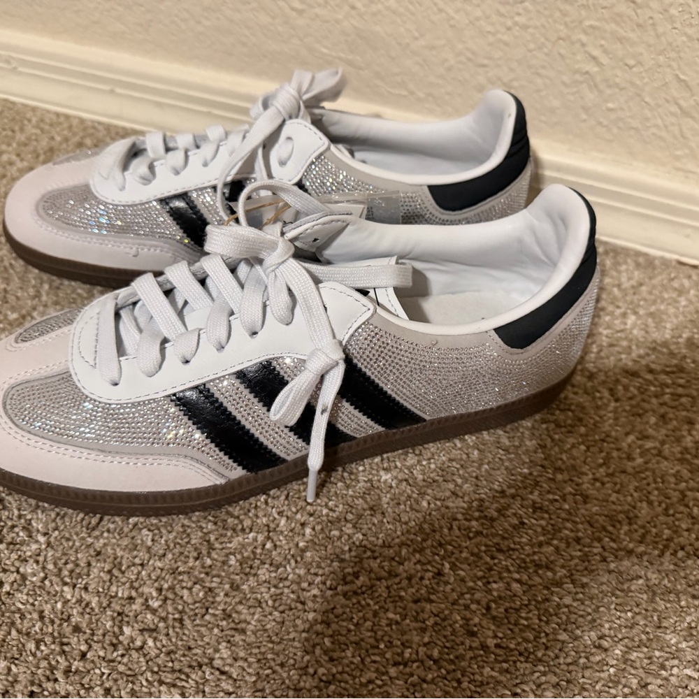 Adidas Samba OG Crystal Sneakers Sparkle 8.5 New - Picture 4 of 6